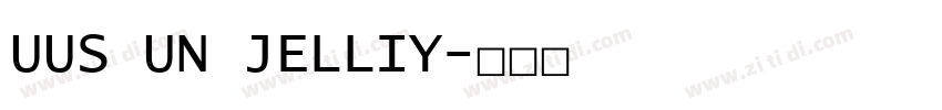 UUS UN JELLIY字体转换